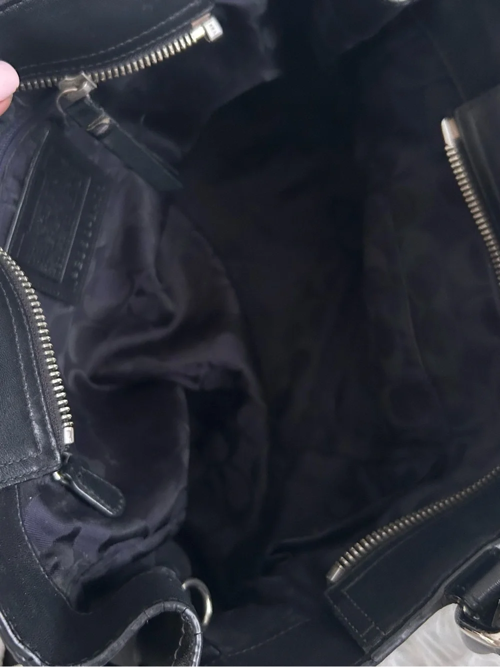 Coach Legacy Black Leather Buckle Shoulder Satchel Y2K Carryall Bag